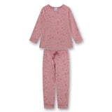 Sanetta girls pyjamas, long - Kids, mouse all-over print, velour