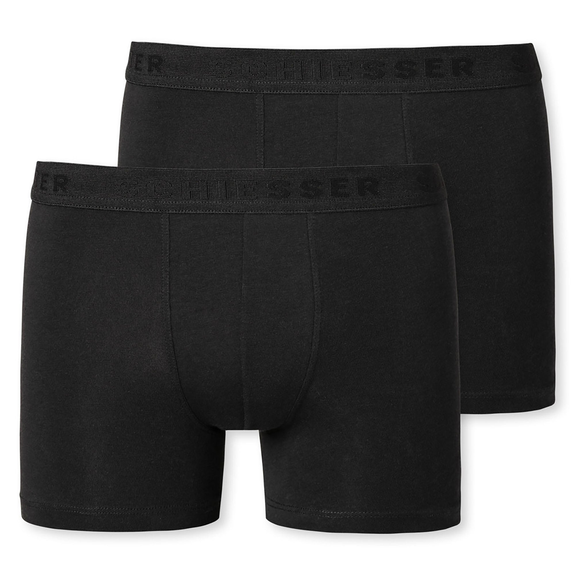 SCHIESSER Jungen Shorts 2er Pack - Serie 95/5, einfarbig, Organic Cotton