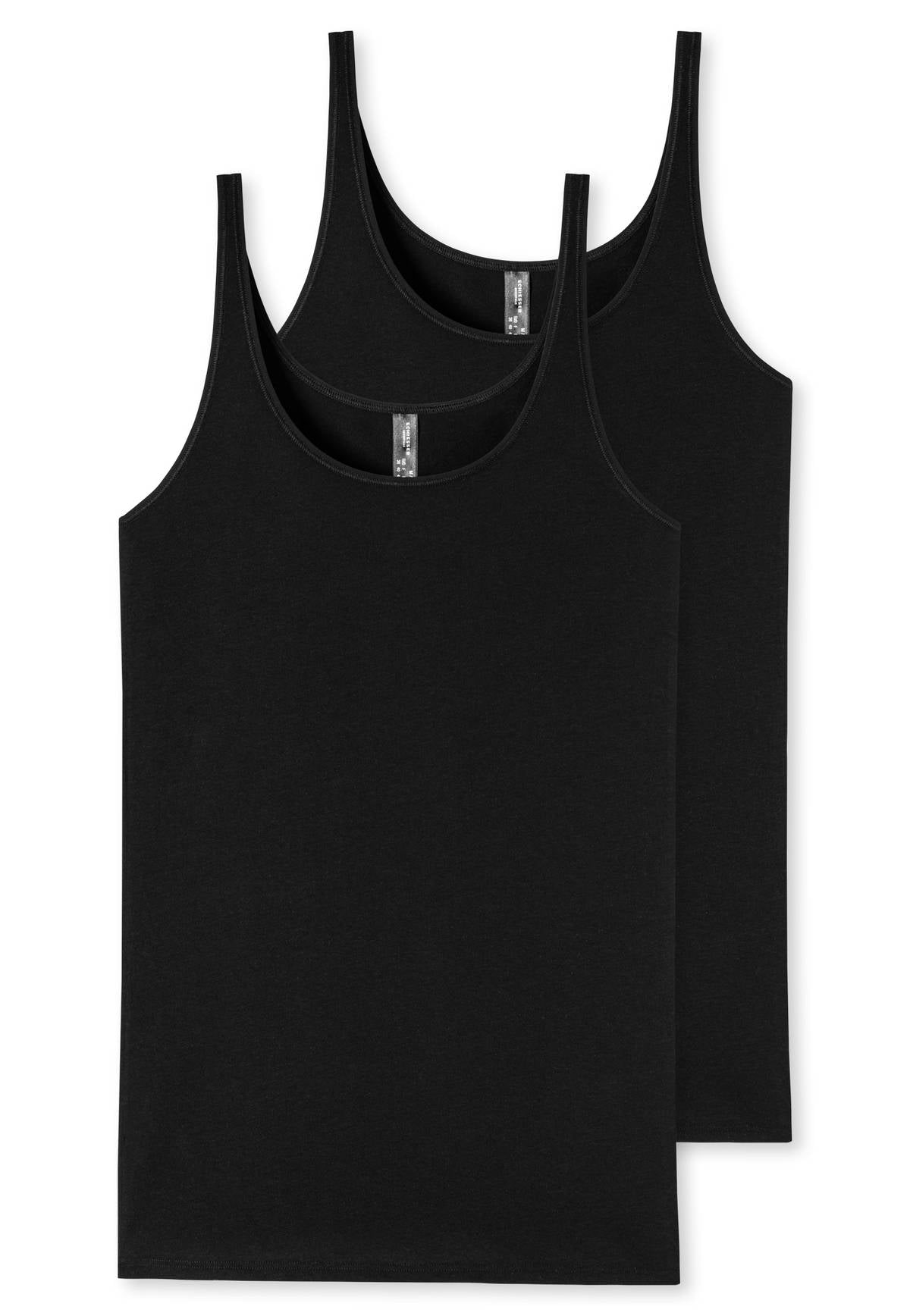 SCHIESSER Damen Trägertop, 2er Pack - Single Jersey, Serie 95/5, uni