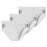 SCHIESSER Herren Slip 3er Pack - Rio Slip 95/5, Cotton Stretch, Seitenstreifen