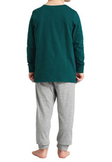 SCHIESSER Boys Pajama Set 2-Pcs, long  - Football, Children, Organic Cotton