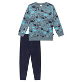 SCHIESSER Jungen Schlafanzug Set, 2-tlg. - Boys World 1, lang, Frottee, Motiv