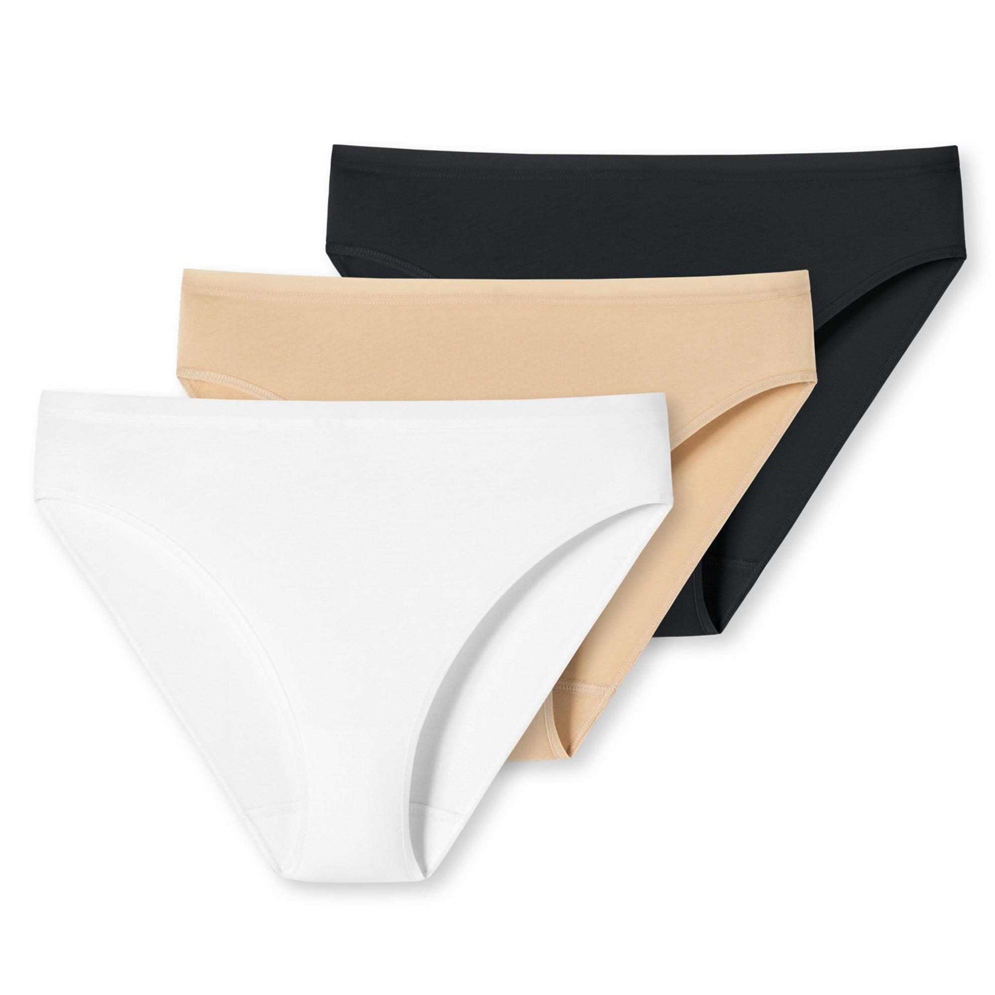 UNCOVER by SCHIESSER Damen Slip - Tai, Soft Cotton, 3er Pack