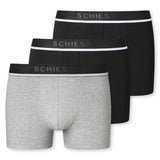 SCHIESSER Herren Shorts 3er Pack - Serie "95/5", Unterhose, Logobund, uni, S-2XL