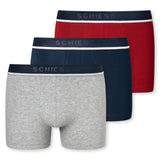 SCHIESSER Herren Shorts 3er Pack - Serie "95/5", Unterhose, Logobund, uni, S-2XL