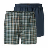 SCHIESSER Men Woven boxer shorts, pack of 2 - woven fabric, cotton