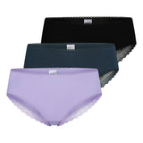SCHIESSER Damen Brazilian-Slips, 3er Pack - 3Pack Brazilian, Stretch Cotton, uni