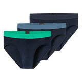 SCHIESSER Herren Rio-Slip 3er Pack - Serie "95/5", Kontraststreifen