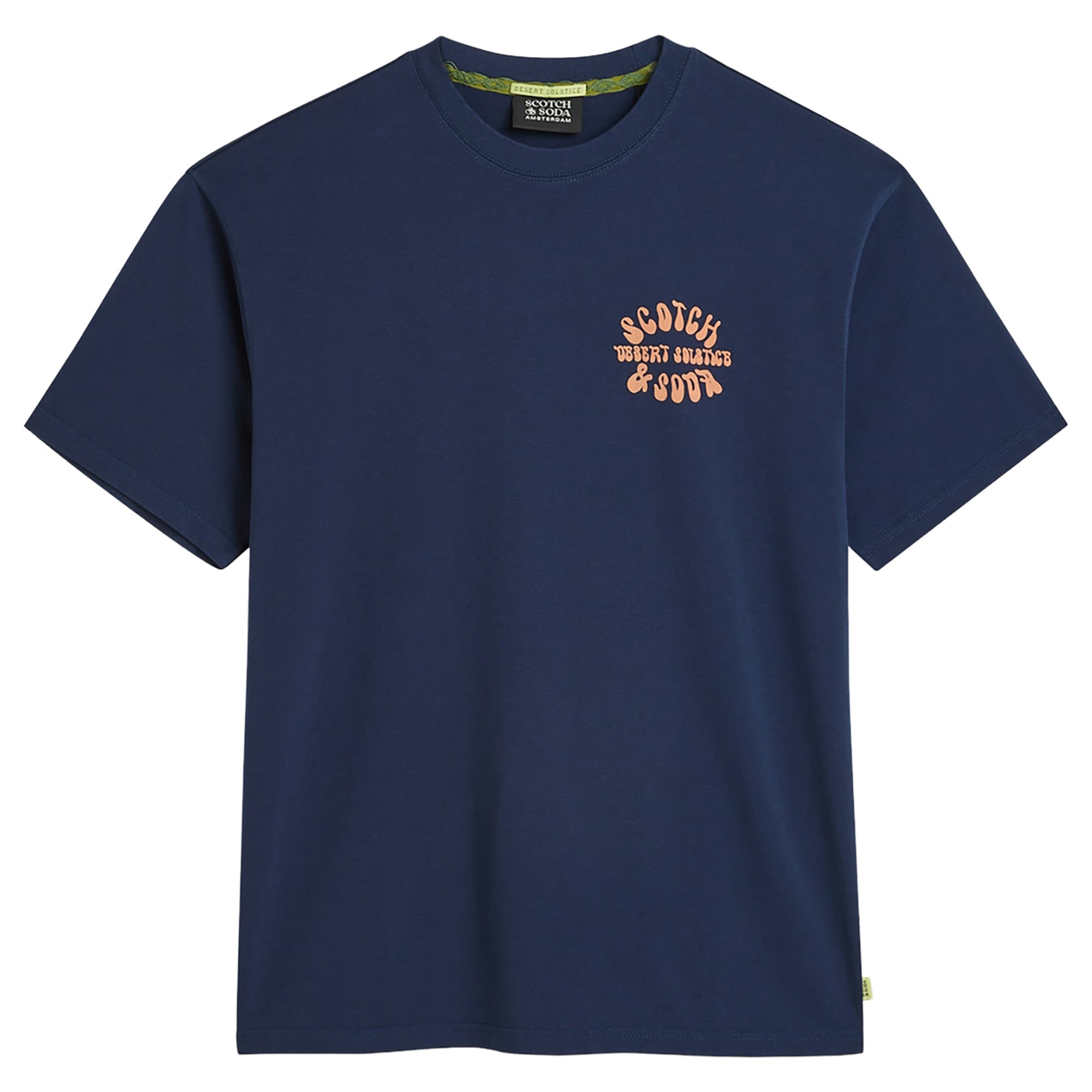 SCOTCH&SODA Men T-shirt - Front & Back Artwork Tee, Regular Fit, Print, Round Neck, Short Sleeve