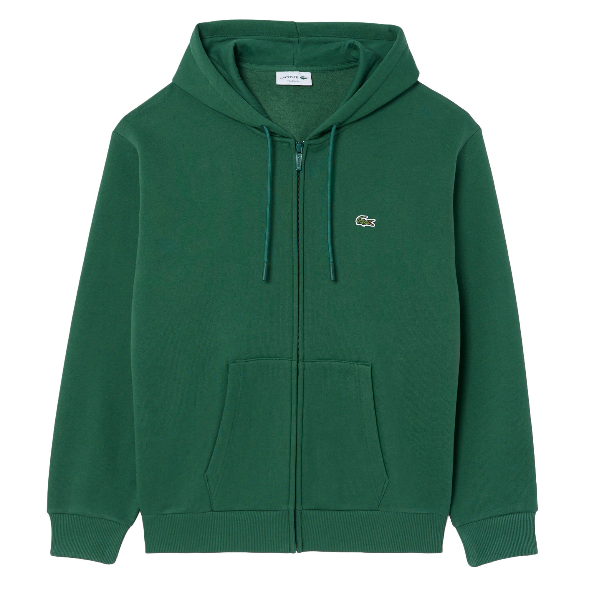 LACOSTE Herren Sweatjacke mit Kapuze - Zipped Fleece Front Hoodie, Regular Fit