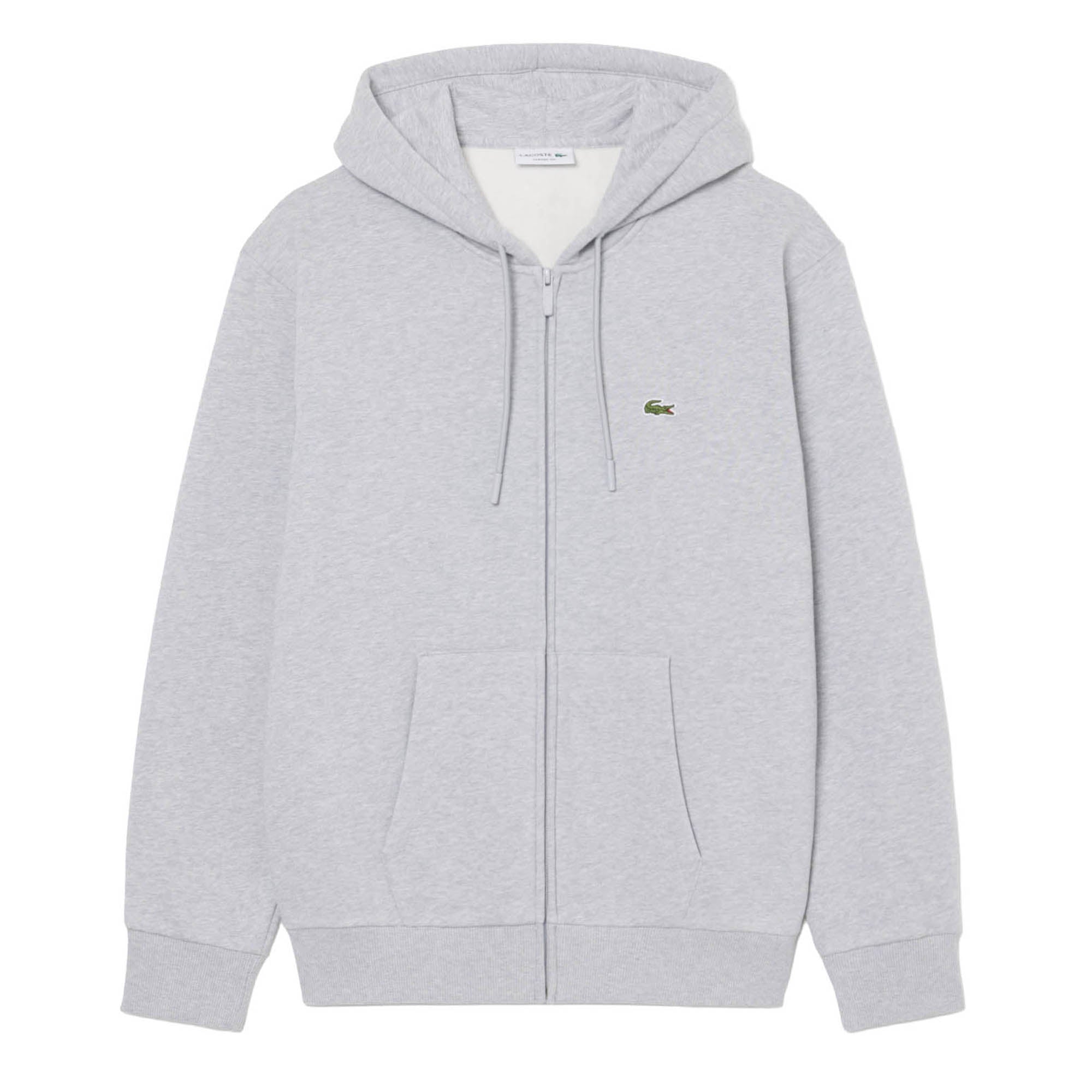 LACOSTE Herren Sweatjacke mit Kapuze - Zipped Fleece Front Hoodie, Regular Fit