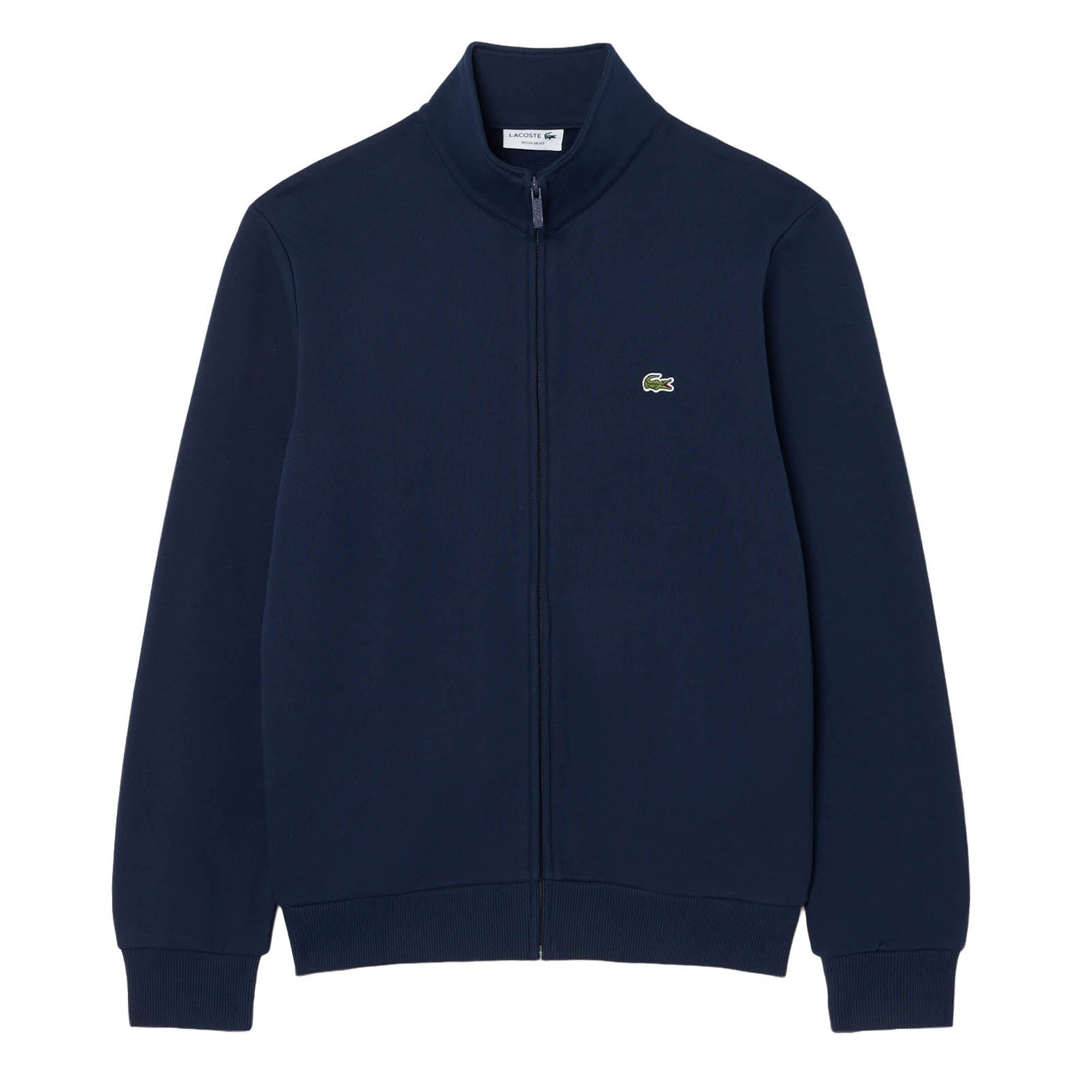 LACOSTE Men Sweat Jacket with Stand-up Collar - Zipped Fleece Sweatshirt, Regular Fit