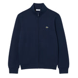 LACOSTE Men Sweat Jacket with Stand-up Collar - Zipped Fleece Sweatshirt, Regular Fit
