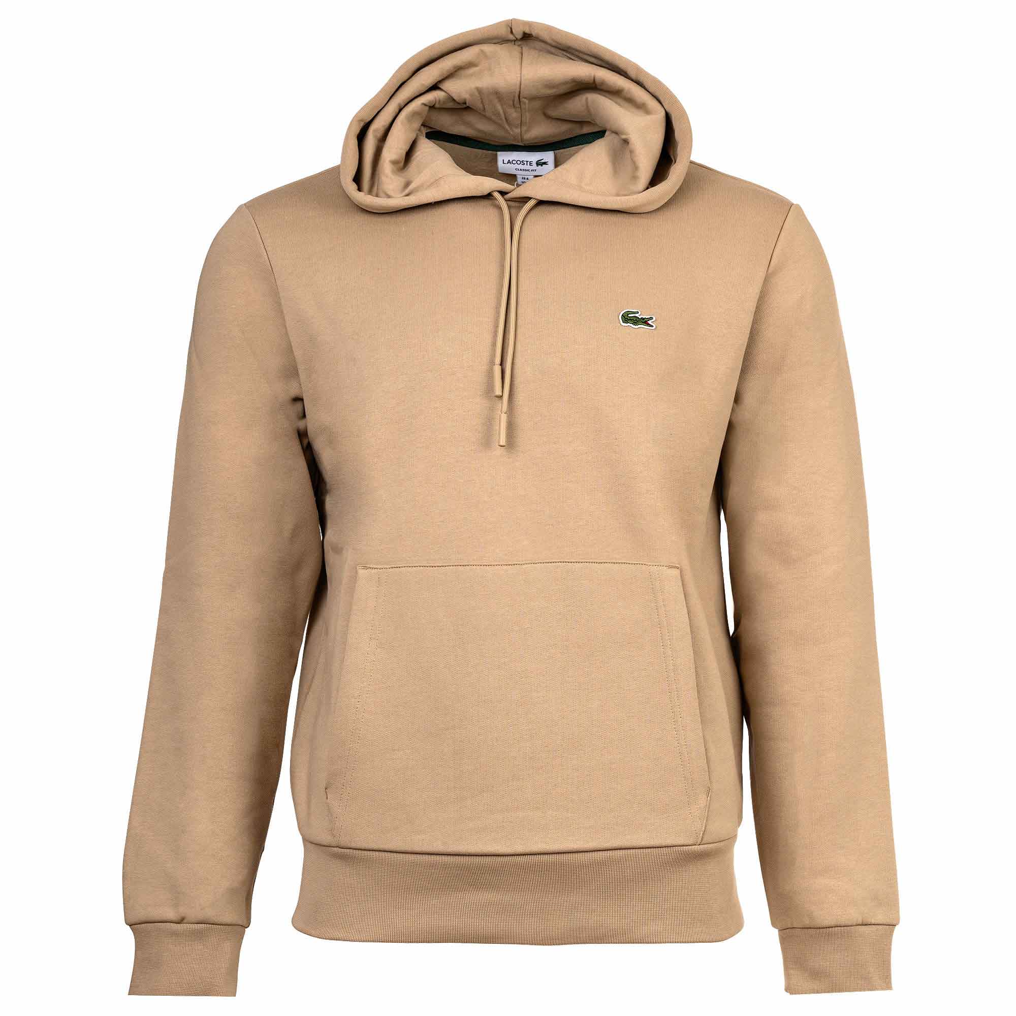 LACOSTE Herren Hoodie mit Kapuze - Sweatshirt, aufgerautes Fleece, Baumwoll-Mix