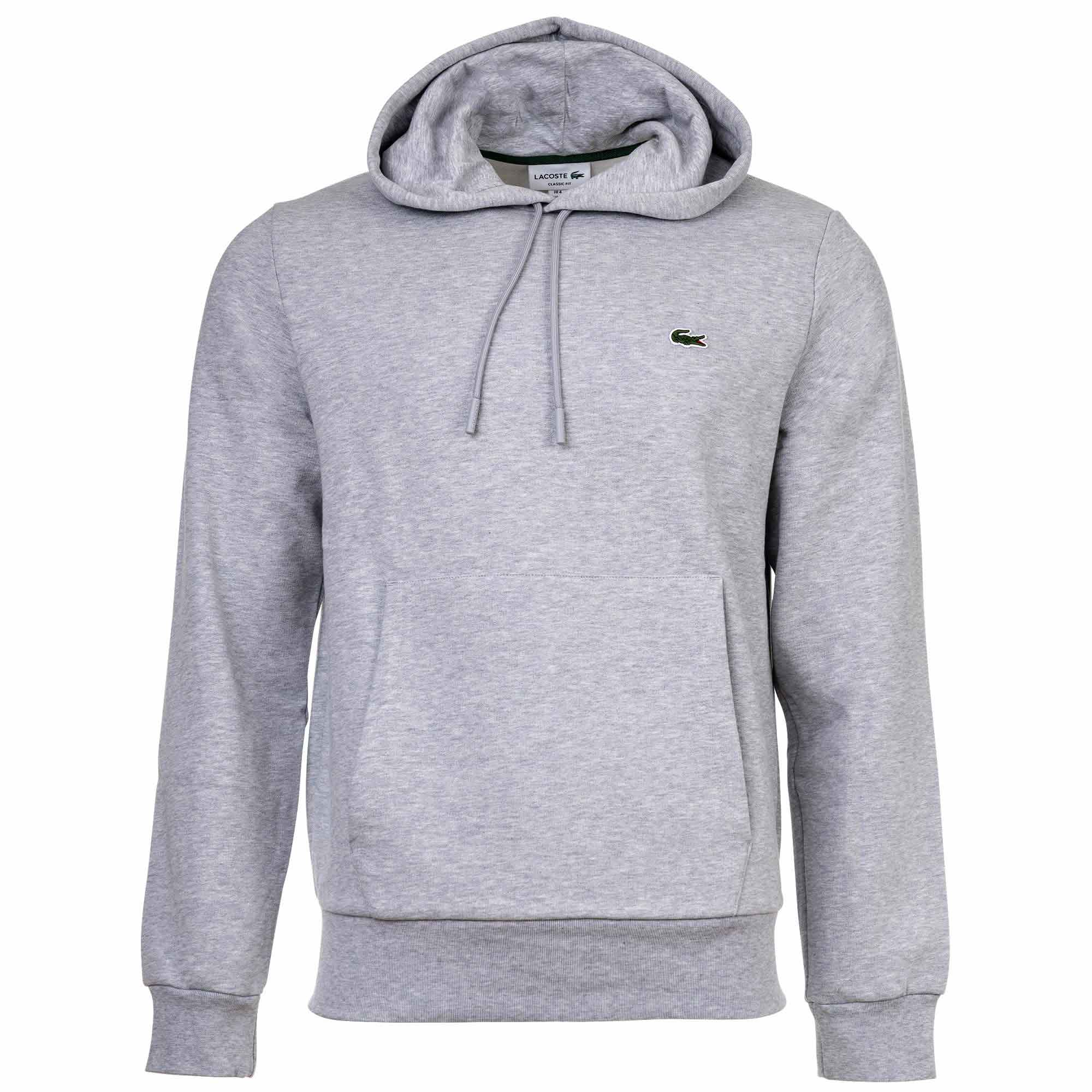 LACOSTE Herren Hoodie mit Kapuze - Sweatshirt, aufgerautes Fleece, Baumwoll-Mix