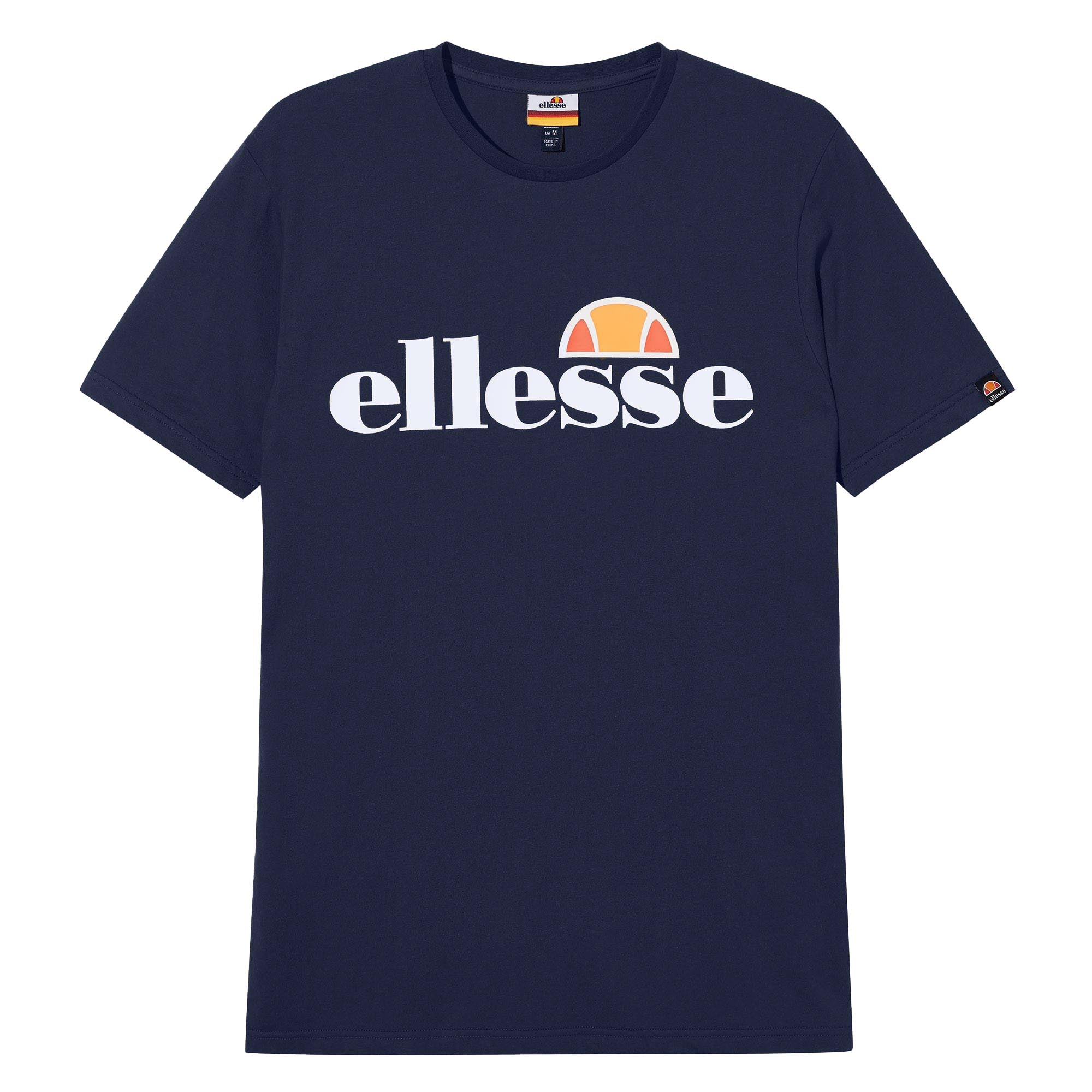 ellesse Herren T-Shirt SL PRADO TEE - Kurzarm, Crewneck, Rundhals, Logo-Print