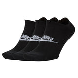 NIKE Unisex 3-Pack Sneaker Sports Socks - Everyday Essential, Logo, uni