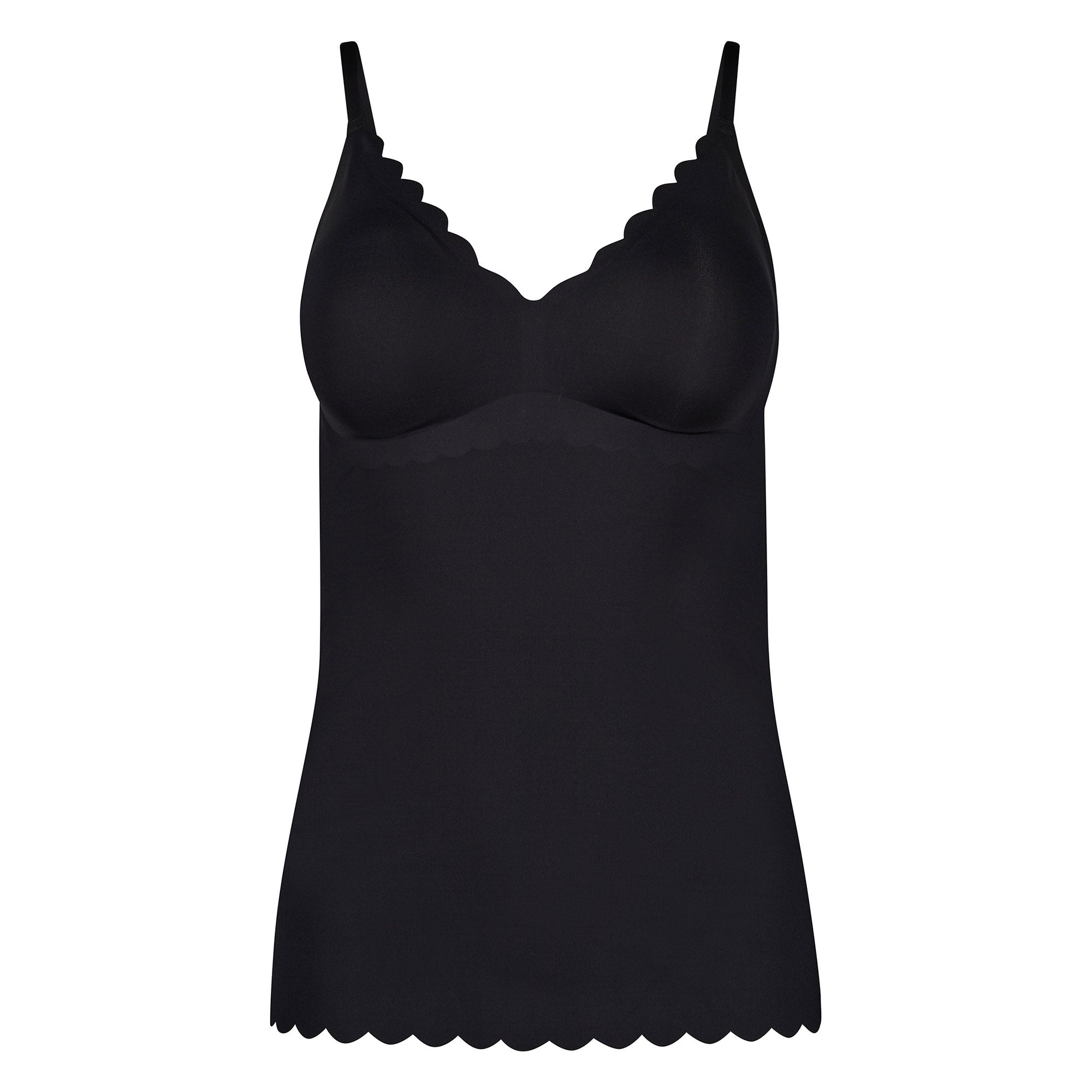 SKINY Damen Spaghetti-Shirt - Sensation, Top, V-Ausschnitt, Pads, Mikrofaser