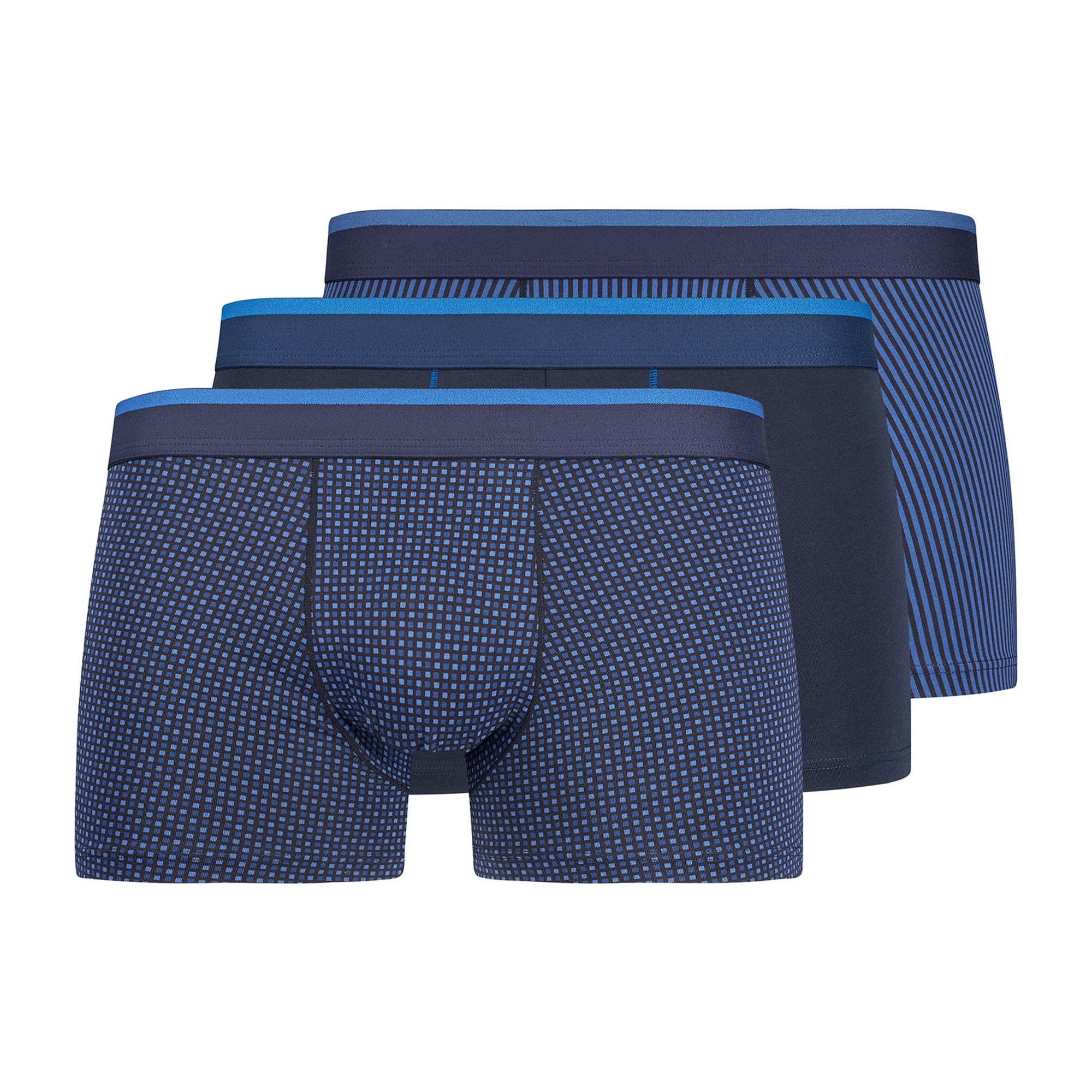 SKINY Herren Boxershorts, 3er Pack - Pants Cotton Multipack, Unterwäsche, Unterhose, einfarbig
