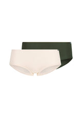 SKINY Damen Panty, 2er Pack - Slip, Pants, Cotton Stretch, Basic