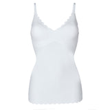 SKINY Damen Spaghetti-Shirt - Top, V-Ausschnitt, Pads, Micro Lovers, Mikrofaser
