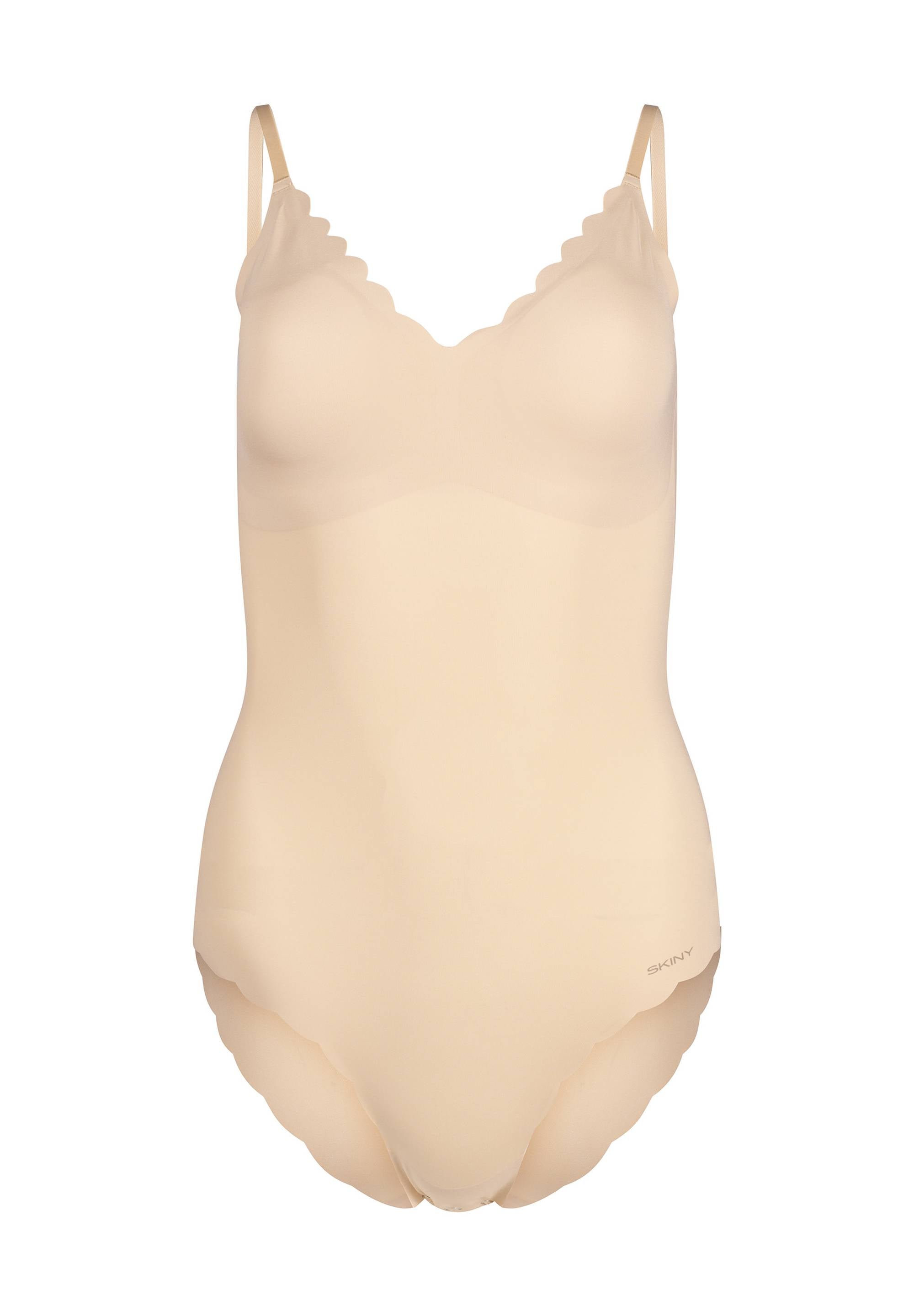 SKINY Damen Body - Unterwäsche, Spaghettiträger, Spitze, V-Ausschnitt, einfarbig