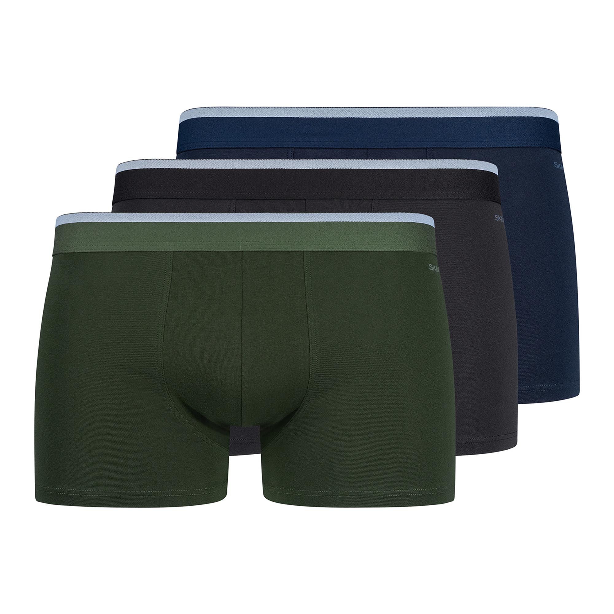 SKINY Herren Boxershorts, 3er Pack - Pants Cotton Multipack, Unterwäsche, Unterhose, einfarbig