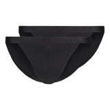 SKINY men's thong briefs, 2-pack - Cotton Retro, pants, fine rib, cotton