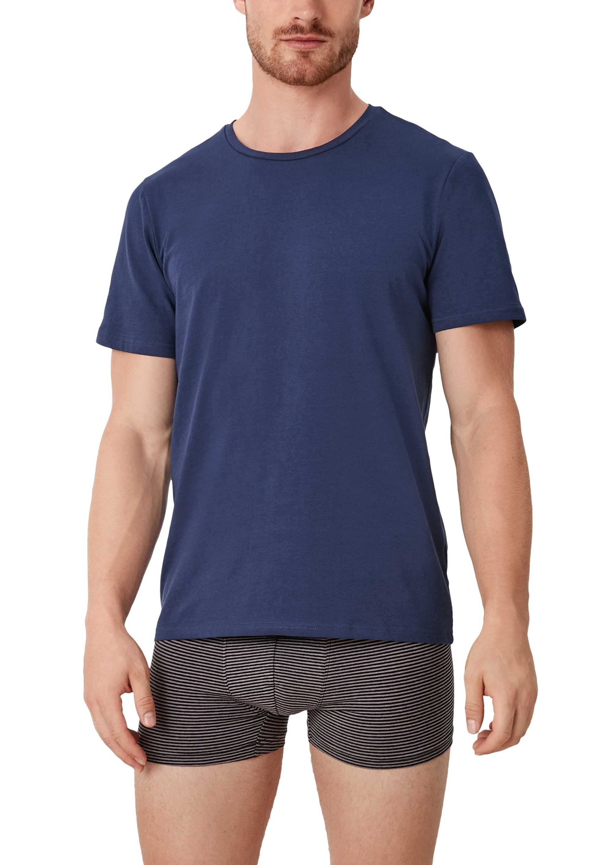 s.Oliver men's t-shirt, 2-pack - basic, round neck, solid color