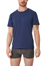 s.Oliver men's t-shirt, 2-pack - basic, round neck, solid color