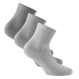 Rohner Basic Unisex Quarter Socks, 3-Pack - Sport Quarter, cotton blend, solid color