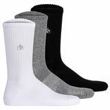 SCOTCH&SODA Herren Socken, 3er Pack - 1/2 Terry Cotton Crew, One Size, einfarbig