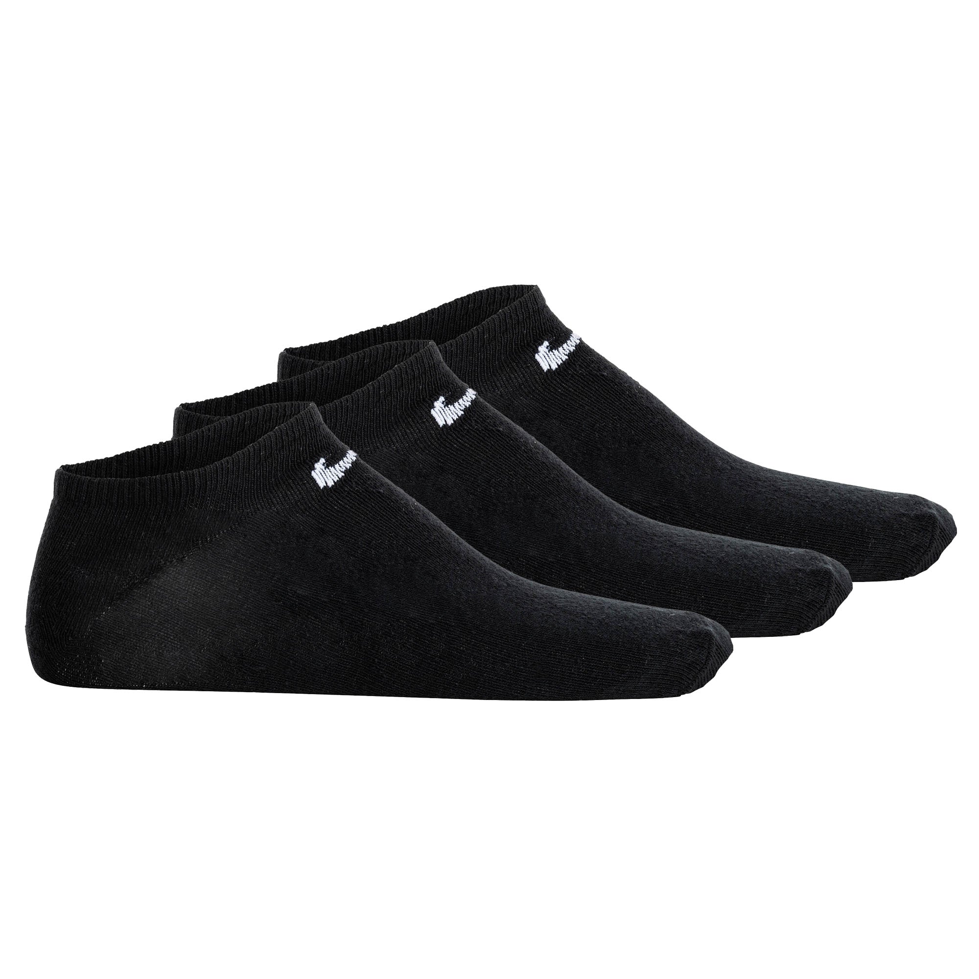 NIKE Unisex Sneakersocken, 3er Pack - Lightweight - No Show Sneaker, einfarbig, Logo