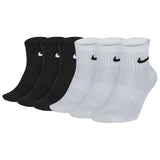 NIKE Unisex 6er Pack Sportsocken - Everyday, Lightweight No Show Ankle, einfarbig