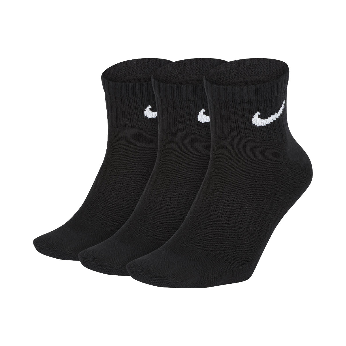 NIKE Unisex 3er Pack Sportsocken - Everyday, Lightweight No Show Ankle, einfarbig
