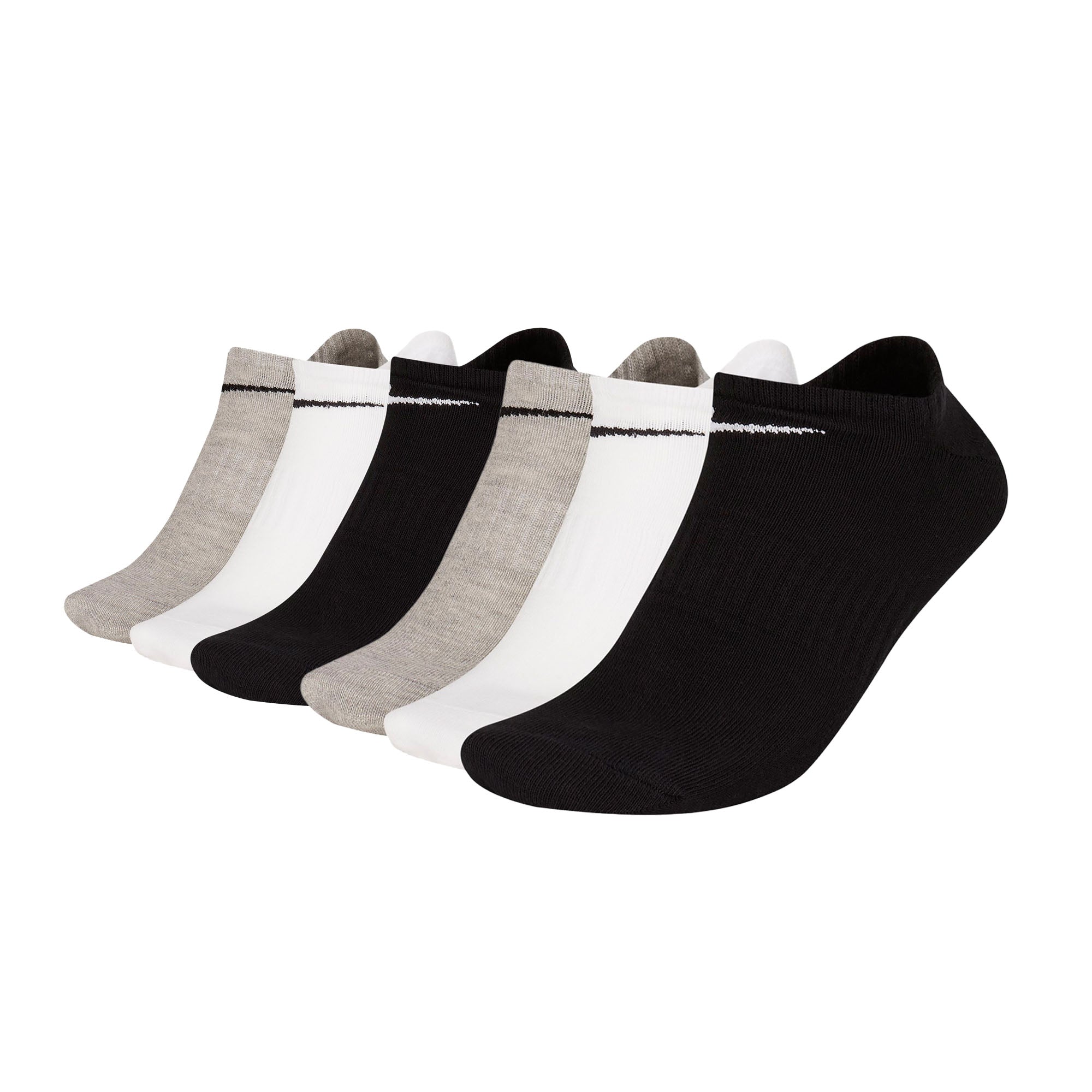 NIKE Unisex 6er Pack Sneaker Sportsocken - Everyday, Lightweight No Show, einfarbig