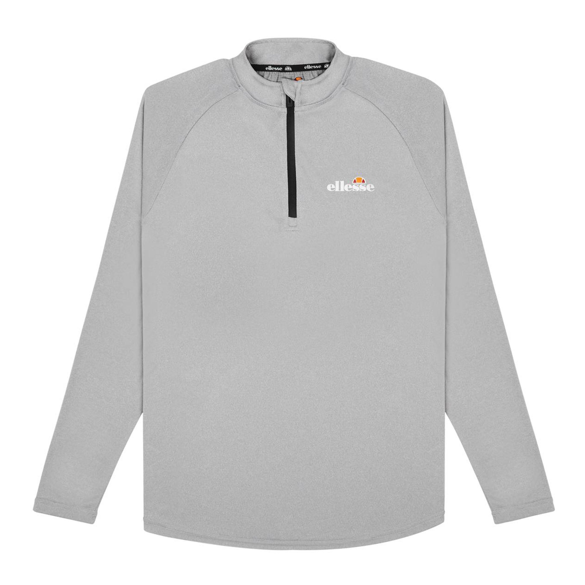 ellesse Herren Langarm-Shirt BOVARO - Fitness, Sport, Stehkragen, Zipper, Logo