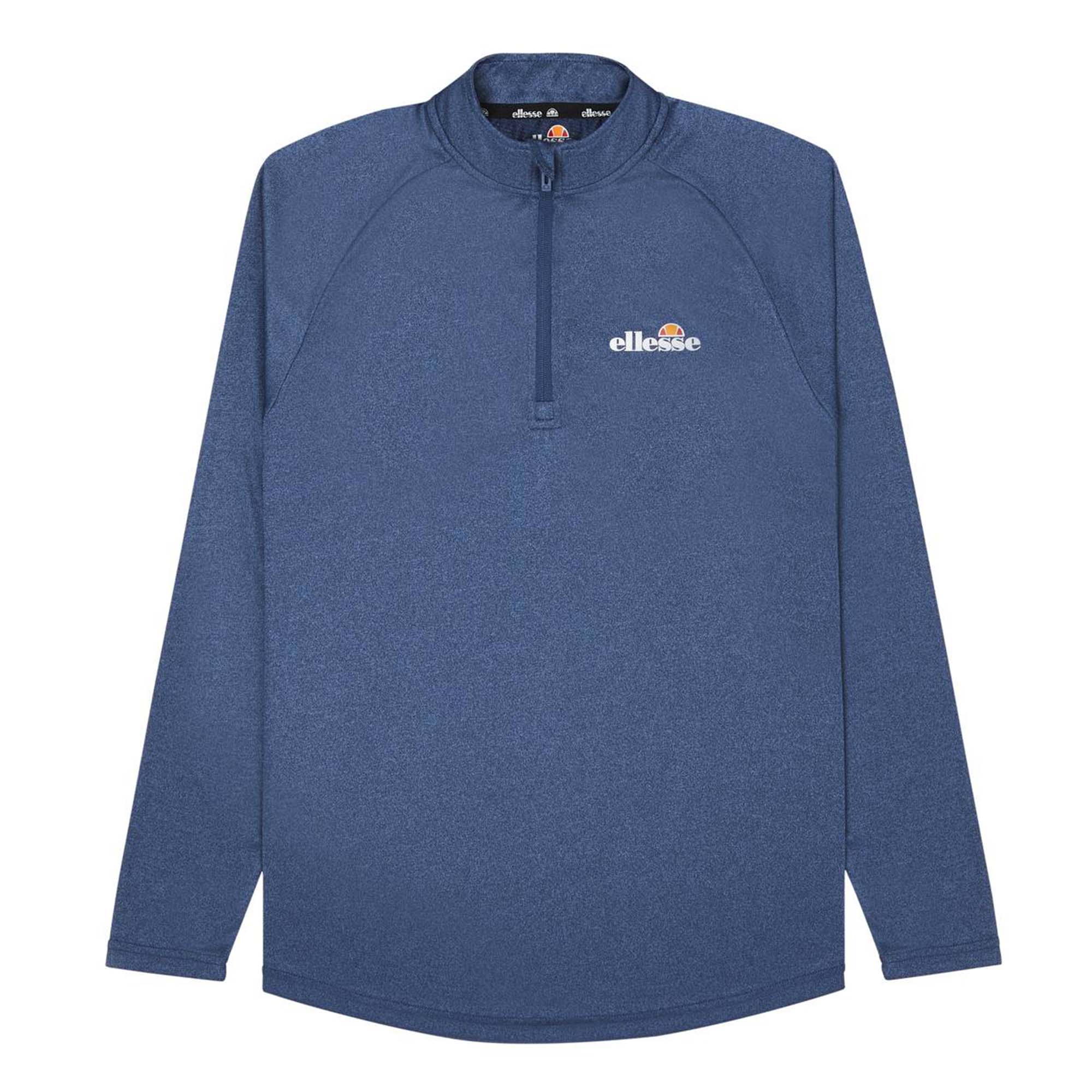 ellesse Herren Langarm-Shirt BOVARO - Fitness, Sport, Stehkragen, Zipper, Logo