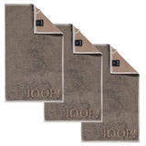 JOOP! Guest towel, pack of 3 - J! Joop! Contour, double-sided, terry cloth, cotton