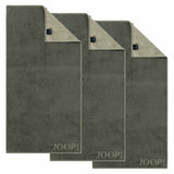 JOOP! Towel, pack of 3 - J! Joop! Contour, double-sided, reversible towel, terry cloth, cotton