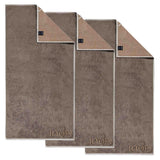 JOOP! Towel, pack of 3 - J! Joop! Contour, double-sided, reversible towel, terry cloth, cotton