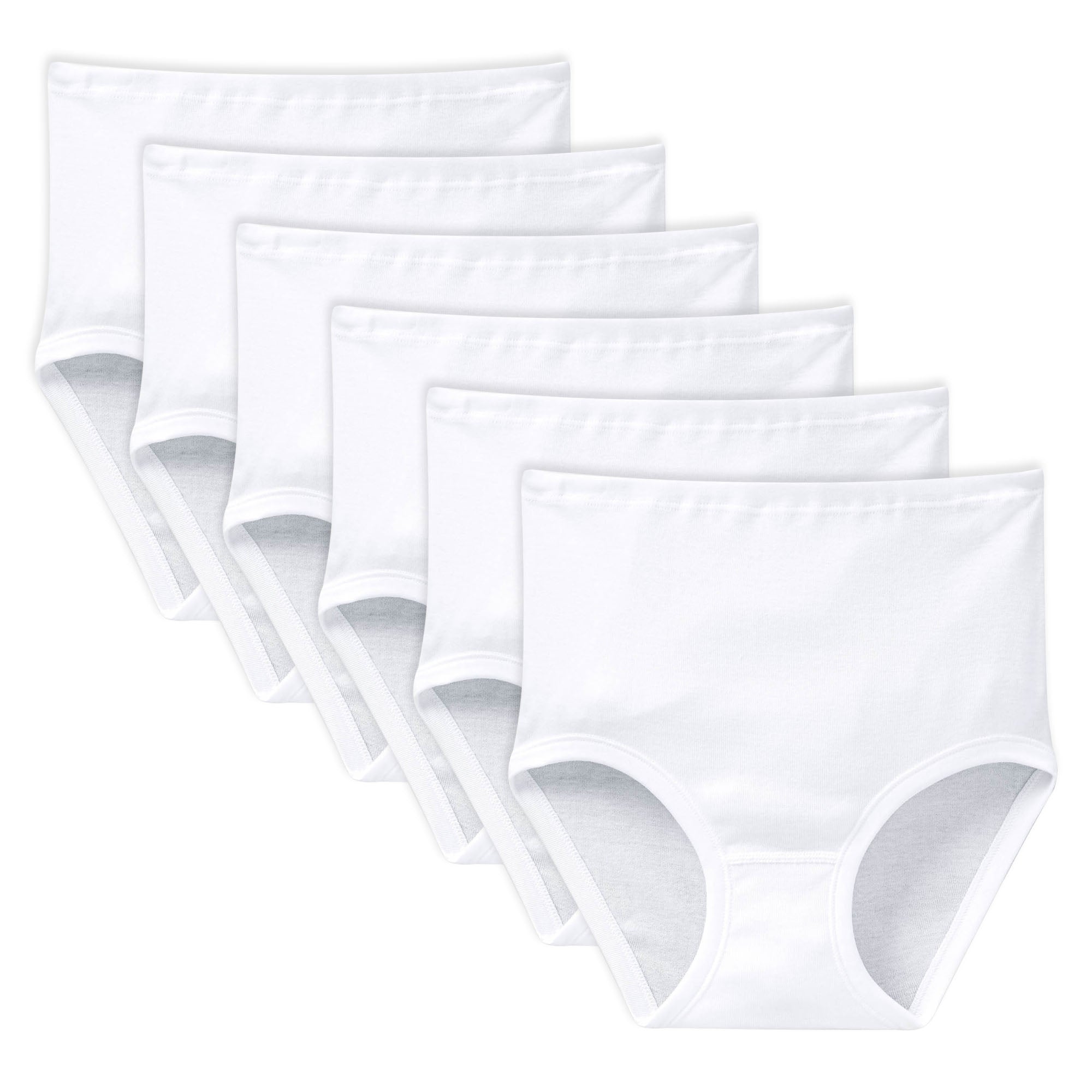 SCHIESSER Damen Taillenslips 6er Pack - Original Feinripp, Classic, Maxi Slip