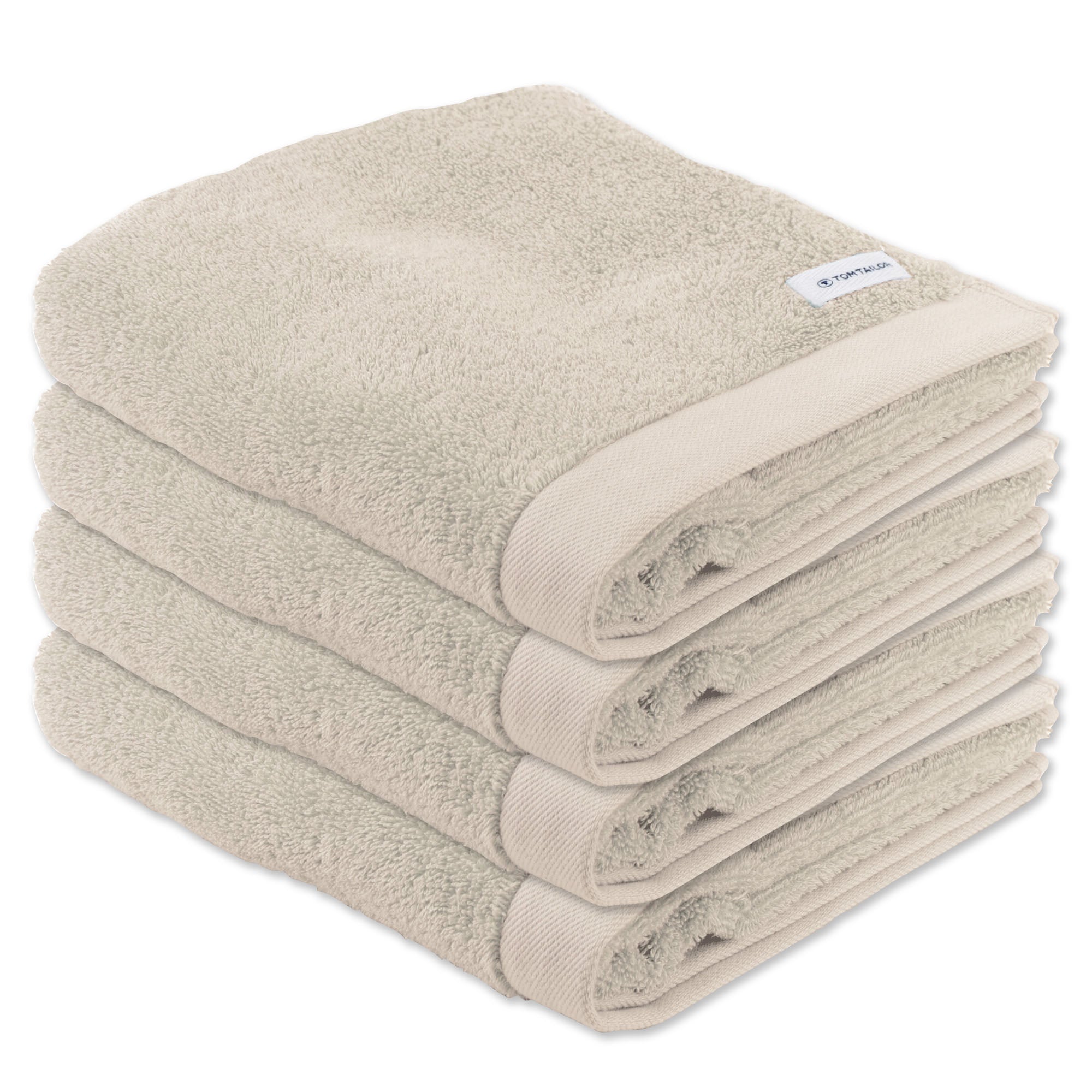 TOM TAILOR Handtuch, 4er Pack - Color Bath Towel, Frottier, Baumwolle