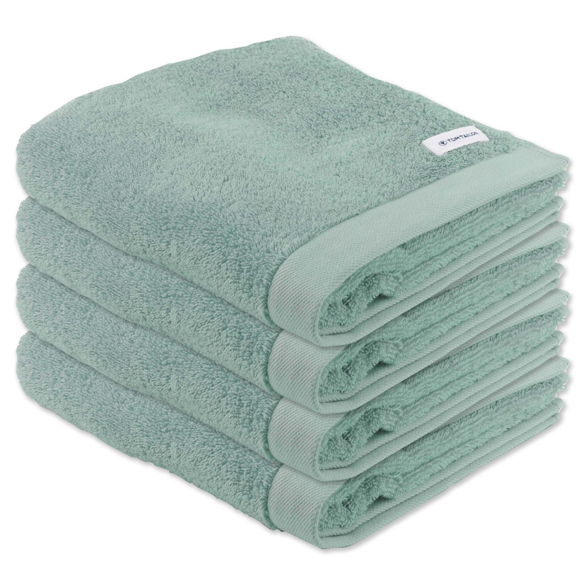 TOM TAILOR Towel, pack of 4 - Colour Bath Towel, Terry Cloth, Cotton
