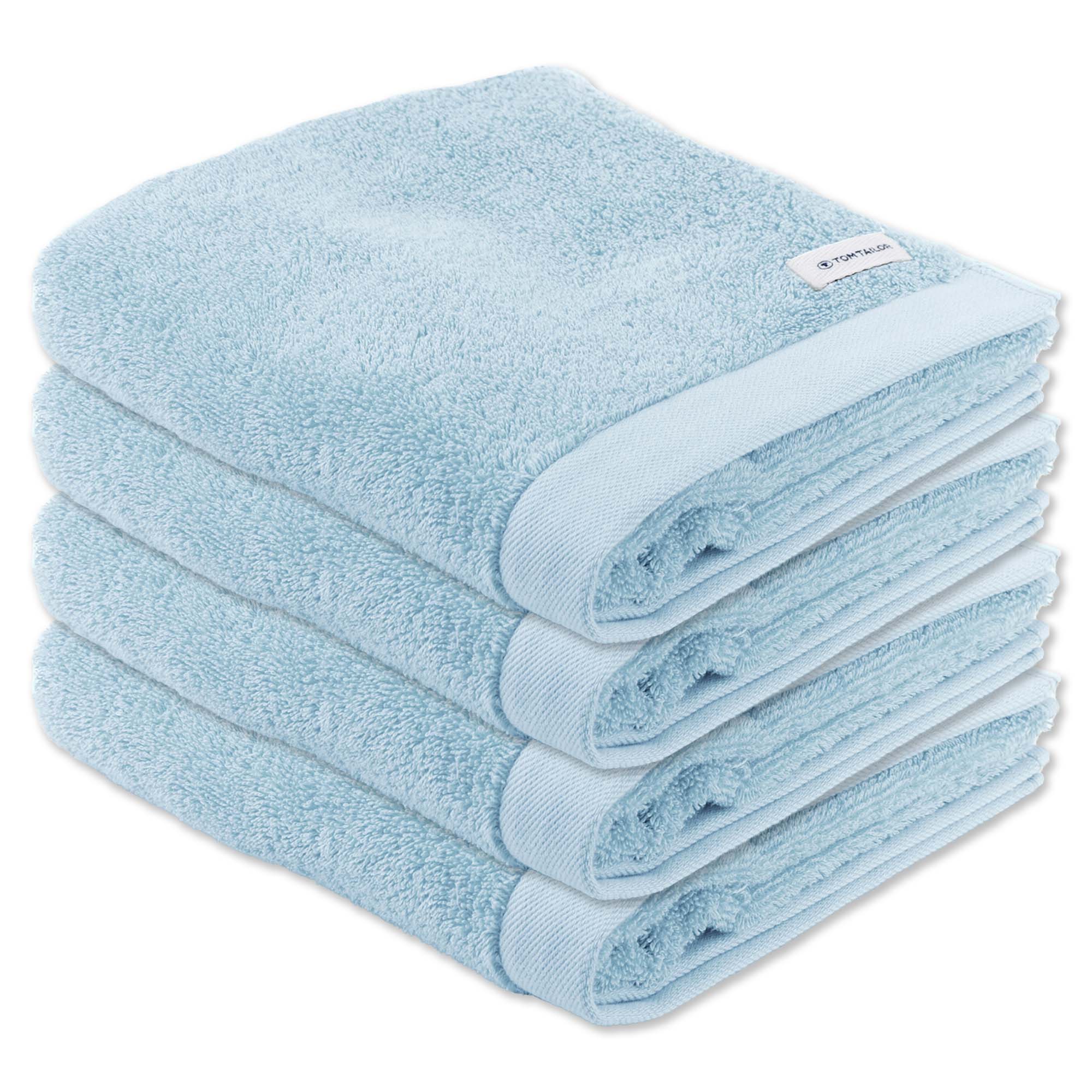 TOM TAILOR Handtuch, 4er Pack - Color Bath Towel, Frottier, Baumwolle