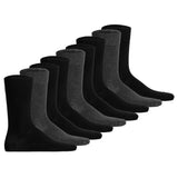 Hudson Unisex Socks, 9-Pack - Easy, comfort waistband, basic socks, solid color