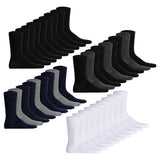 Hudson Unisex Socks, 9-Pack - Easy, comfort waistband, basic socks, solid color