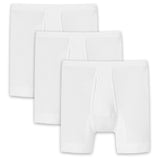 SCHIESSER Men's long johns with fly, pack of 3, Original Classics, double rib, cotton