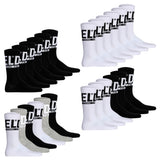 DIESEL unisex socks, 6-pack - SKM-RAY, ribbed cuffs, logo, plain