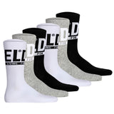 DIESEL unisex socks, 6-pack - SKM-RAY, ribbed cuffs, logo, plain